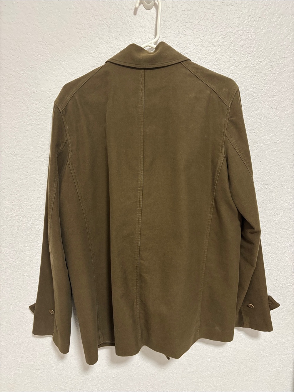 Ralph Lauren Olive Green Double-Breasted Pea Coat - Picture 4 of 4